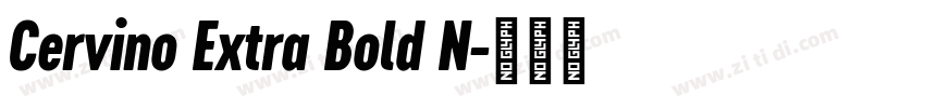Cervino Extra Bold N字体转换
